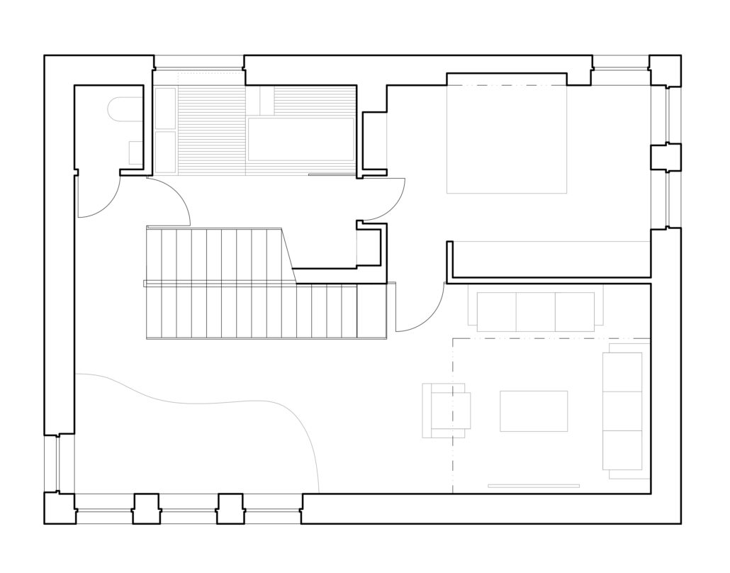 atakarchitekti Liberec - Dům Langr - 2. n. p.