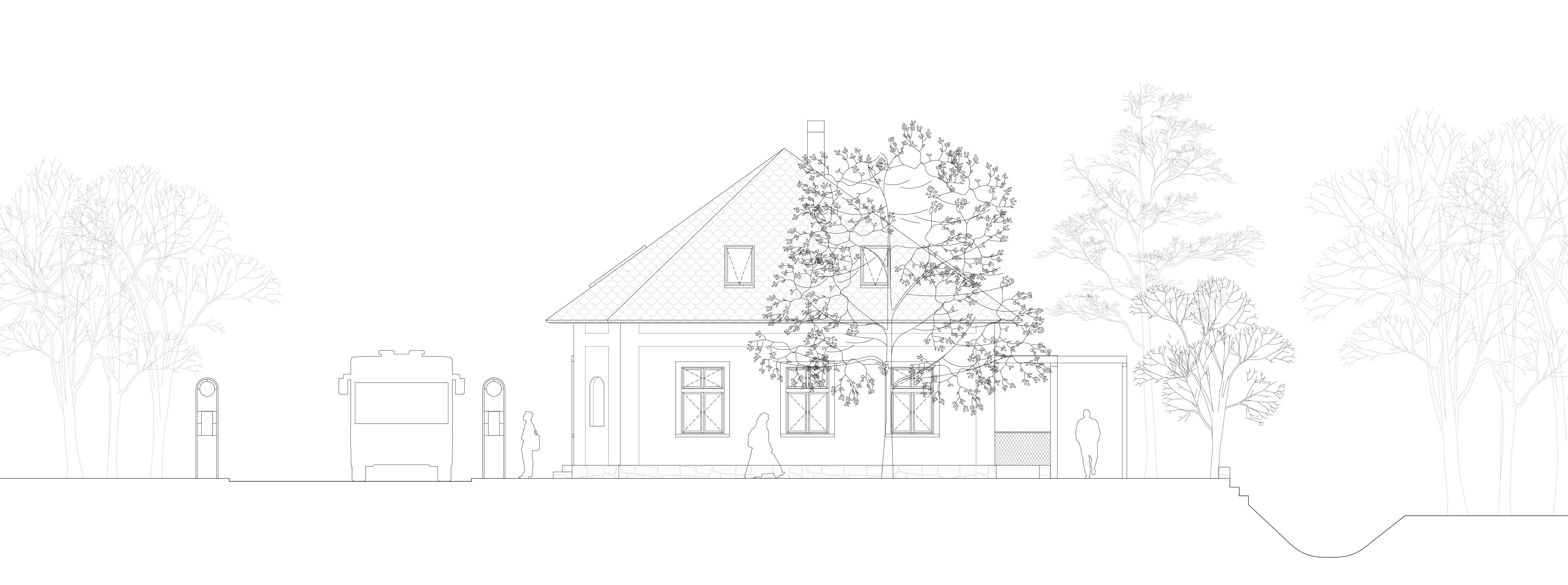 atakarchitekti - Hospoda Stav - pohled