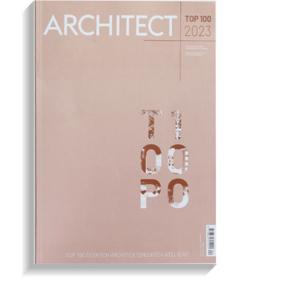 TOP 100 ARCHITECT+ 06 - 2023 aťák se umístil v TOP 100 ateliérů v České republice