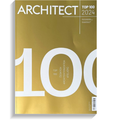 TOP 100 ARCHITECT+ 06 - 2024 aťák se umístil v TOP 100 ateliérů v České republice