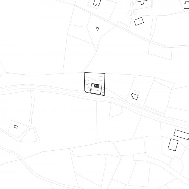 atakarchitekti Liberec – dům v lese – situace atakarchitekti Liberec - dům v lese - situace